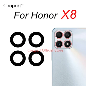 Новая Оригинальная Задняя Стеклянная линза Камеры Заднего Вида Для Huawei Honor X8 Основная Камера Стеклянная Клейкая Лента-Наклейка TFY-LX1 TFY-LX2 TFY-LX3