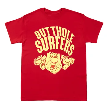 Новая Хлопковая футболка Butthole Surfers Band С коротким Рукавом Для Мужчин Всех Размеров AG1172