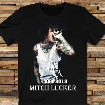 Новый редкий подарок от Mitch Lucker Tour Для фанатов Черная футболка всех размеров 1N1898