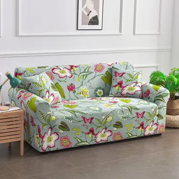 Новый Универсальный Эластичный чехол для дивана из цветочной ткани с эластичным принтом 