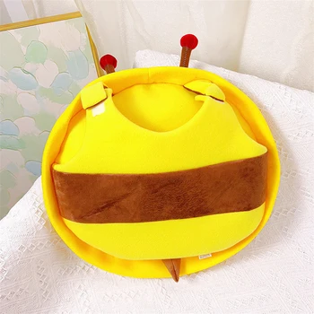 Носимая Подушка-Пчела Мягкая Плюшевая игрушка-Чучело Животного Косплей Костюм для детей и взрослых