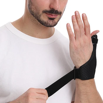 Оберните большой палец вокруг защитного кожуха запястья, защитите оболочку сухожилия и поддержите защитный кожух запястья алюминиевой лентой