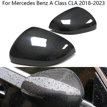 Обновите Настоящее углеродное волокно Для Mercedes Benz A Class W177 CLA W118 2018-2023 Автомобильные Боковые Крышки Зеркал Заднего Вида
