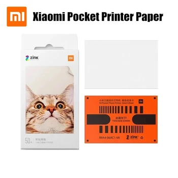Оригинальная Бумага Для Карманного Принтера Xiaomi ZINK, Самоклеящиеся Листы Для Фотопечати Для Xiaomi, 3-дюймовый Мини-Карманный Фотопринтер, Только Бумага