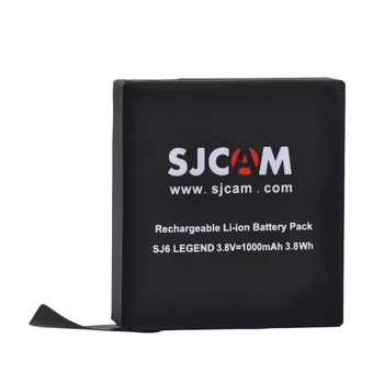 оригинальный аккумулятор SJCAM SJ6 LEGEND емкостью 1 шт 1000 мАч для аксессуаров спортивной экшн-камеры SJCAM SJ6 Legend