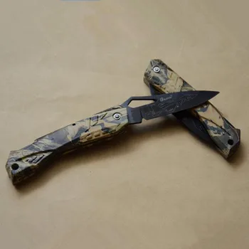 Оригинальный Карманный нож для выживания в кемпинге, складной нож, ручка с рисунком черепа из АБС, EDC, наружный инструмент