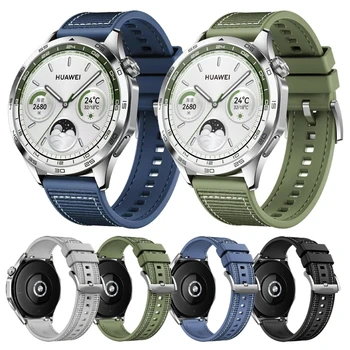 Официальный нейлоновый ремешок 1: 1 для HUAWEI WATCH Band GT 4 46 мм Watch 4 Pro GT 3 2 Pro Спортивные композитные браслеты Силиконовые ремешки для часов