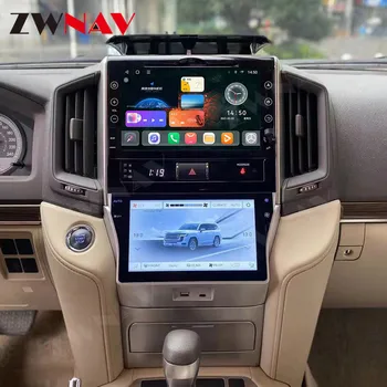 Панель кондиционера переменного тока с сенсорным экраном Android для Toyota Land Cruiser LC200 2016 2017-2022 Автомобильный Мультимедийный плеер переменного тока