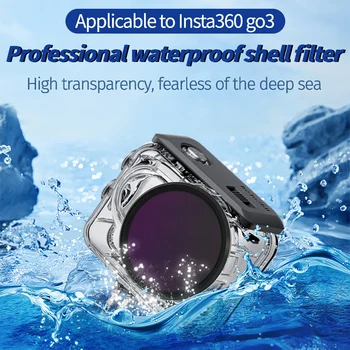 Подходит для Insta360 go3 водонепроницаемая оболочка фильтр дайвинг ND диммер поляризационная линза CPL аксессуар для глубокого дайвинга