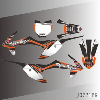 Полные графические наклейки Наклейки на фоне мотоцикла Пользовательское Название номера для KTM SX50 SX 50 2016 2017 2018 2019 2020