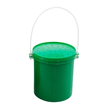 Портативное ведро для прикормки, пластиковое ведро для дождевых червей, Вентилируемое хранилище для червей и пиявок