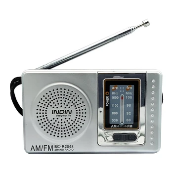 Портативное радио Карманная Телескопическая антенна Мини Многофункциональное AM FM-радио на батарейках для пожилых людей