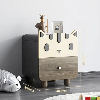 Прекрасная детская прикроватная тумбочка в скандинавском стиле, интересный маленький шкафчик для мальчиков и девочек, прикроватный шкафчик для хранения вещей