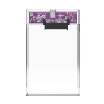 Прозрачный футляр для жесткого диска TypeC для SSD Внешний жесткий диск Коробка для жесткого диска/корпус
