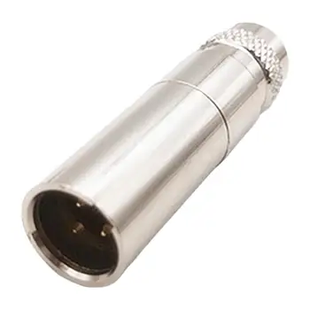 Разъемы микрофонного кабеля Разъем XLr для микрофона Штекерные разъемы Штекер микрофонного кабеля Мини-размера Цельнометаллический XLr-штекер с позолотой
