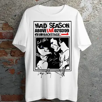 Редкая футболка с альбомом Mad Season Above, Новая Редкая Черная футболка S-234XL C583 с длинными рукавами