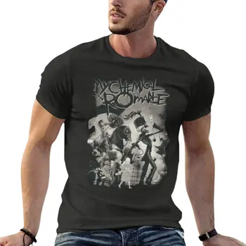 Ретро-футболка My Chemical Romance Skeleton Band Oversize, брендовая мужская одежда, уличная одежда с коротким рукавом, футболка большого размера