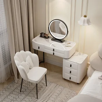 Роскошное Зеркало Туалетный столик Угловой Органайзер Для хранения В Гостиной Туалетный столик Мебель для салона ванной комнаты