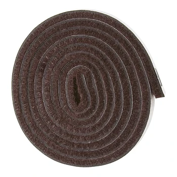 Самоклеящийся рулон войлочной ленты для твердых поверхностей (1/2 дюйма x 60 дюймов), коричневый