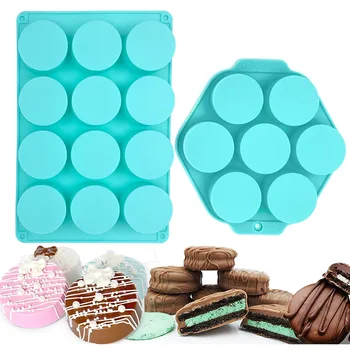 Силиконовая форма для выпечки пористых круглых тортов, Круглых шоколадных конфет, бисквита, кубиков льда, формы для мыльных свечей, домашнего декора, подарков