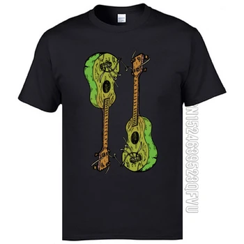 Сломанные гавайские гитары, электронные Музыкальные гитары, Модные футболки, 2019 Новое поступление, повседневная Европейская футболка с принтом Оверсайз, мужская футболка