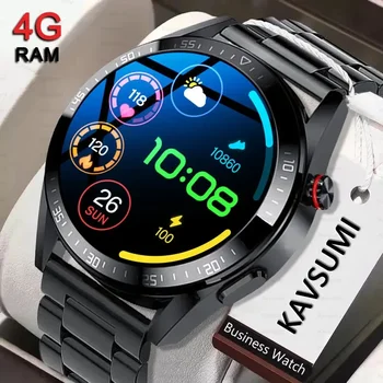 Смарт-часы 454 * 454 HD Всегда Отображают Время Вызова По Bluetooth Спортивные Смарт-Часы С локальной музыкой Smartwatch Для iOS Android