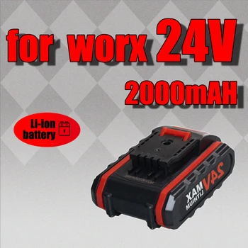 Сменный аккумулятор емкостью 2000 мАч 24 В для WORX 36VF 48VF 88VF, перезаряжаемые литий-ионные аккумуляторные отвертки, аккумуляторы для инструментов