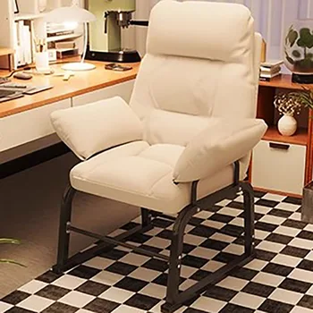 Современное кресло-качалка для спальни, Роскошное Расслабляющее Домашнее кресло-качалка на открытом воздухе, Портативная дизайнерская мебель с подоконниками и откидывающимися спинками