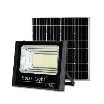 Солнечные прожекторы мощностью 50 Вт 100 Вт 200 Вт 300 Вт 500 Вт светодиодный прожектор на солнечных батареях Наружный водонепроницаемый отражатель на солнечной батарее с дистанционным управлением
