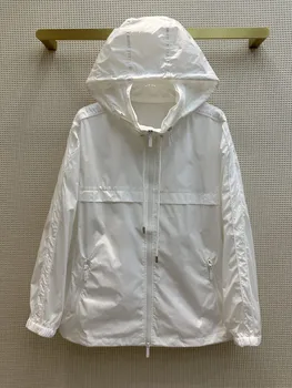 Солнцезащитная куртка с капюшоном, свободная версия повседневной моды 2023, летняя новинка 0513