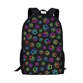Студенческий креативный рюкзак Kawaii Dog Paw, удобный Для ребенка Школьный рюкзак с регулируемой вместимостью, Подростковый ранец с боковым карманом