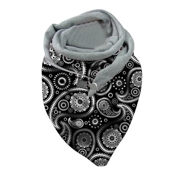 Теплый шарф и шаль с 3D принтом ореха кешью для женщин и мужчин