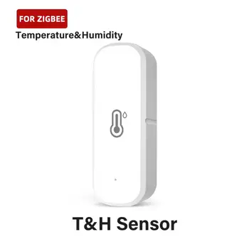 Умный датчик температуры и влажности Ewelink Zigbee, монитор приложения, контроллер гигрометра в помещении, Мониторинг работы с Alexa Google Home