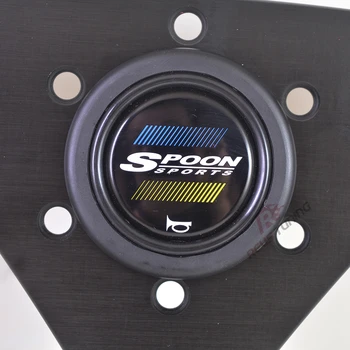 Универсальная ложка в стиле JDM для гонок на спортивных автомобилях, спортивный руль, кнопка звукового сигнала, крышка переключателя