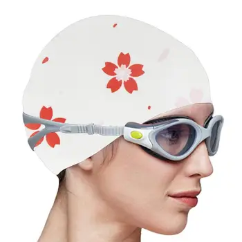Унисекс-Шапочки для плавания для взрослых, водонепроницаемые силиконовые шапочки для плавания, водонепроницаемые шапочки для длинных и коротких волос, удобные шапочки для купания на каждый день
