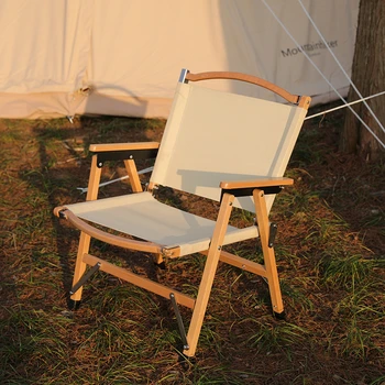 Усиленный буковый боевой стул для кемпинга на открытом воздухе тканевый стул для хранения
