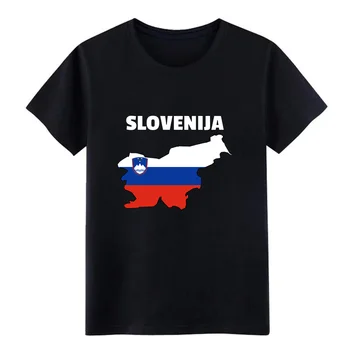 Футболка с изображением флага Словении, Мужская одежда XS-5XL с принтом, безумный аутентичный летний стиль, оригинальная футболка