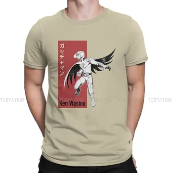 Футболки Gatchaman Anime Crewneck с принтом Кена Васио, мужская футболка, Новые трендовые топы 6XL