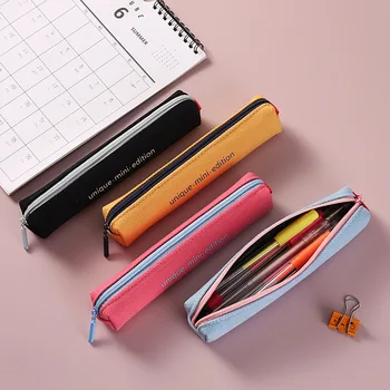 Холщовый пенал для детского сада, мини-сумка для канцелярских принадлежностей, пенал для детей начальной школы, симпатичный Простой карандаш