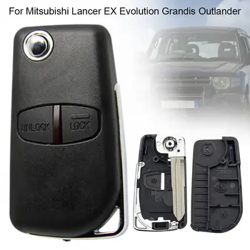 Чехол для автомобильных ключей с 2/3 кнопками, складной чехол для автомобильных ключей, замена для Mitsubishi Lancer EX Evolution Grandis Outlander