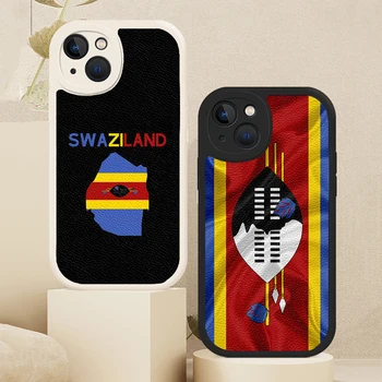 Чехол из овечьей кожи с флагом Свазиленда для iPhone 14 13 11 12 Pro Max Mini 8 7 Plus SE 2020 X XR XS MAX Мягкие сумки