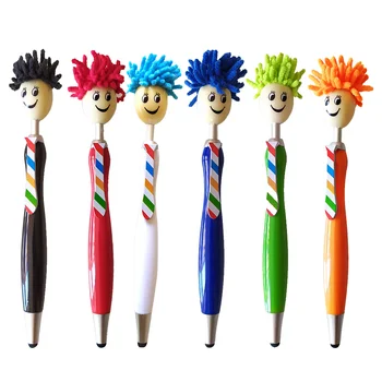 Шариковая ручка 6 шт., шариковые ручки, школьные принадлежности Kawaii для девочек, креативный сенсорный экран