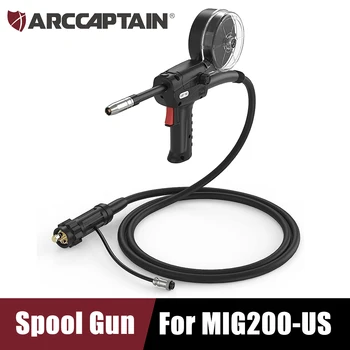 Шпульный пистолет ARCCAPTAIN для сварки алюминия 200A Euro Соединение 10 ФУТОВ для ARCCAPTAIN MIG200